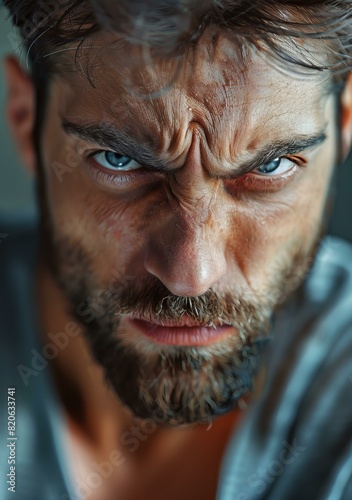 Angry Man Portrait