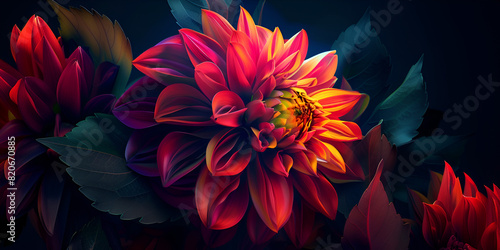The most beautiful flower in the world close up Generative AI