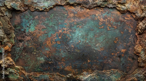 Elegant Vintage Copper Patina Texture