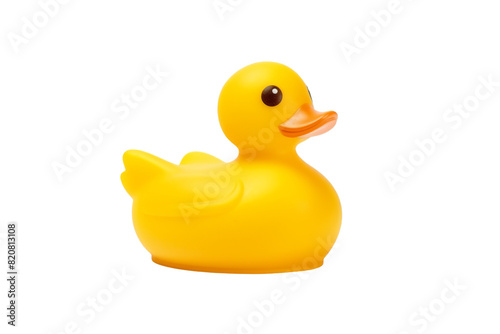 The Sunshine Duck Admires the Odessey on a White or Clear Surface PNG Transparent Background.