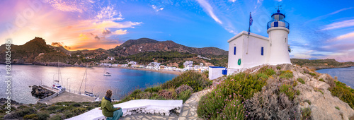 Kapsali village at Kithera island in Greece.