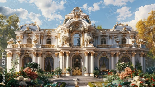 BaroqueStyle Capsule House Nestled in Ornate Vegetable Parterre A of Modern Architecture