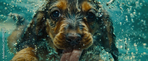 With An Endearing Display Of Curiosity, A Three-Month-Old Basset Hound Puppy Presses Its Tongue Against The Glass, Its Reflection Obscured By Playful Slobber, Standard Picture Mode
