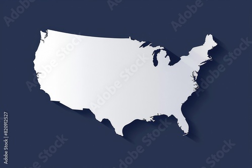 Dark blue background with map of the United States.