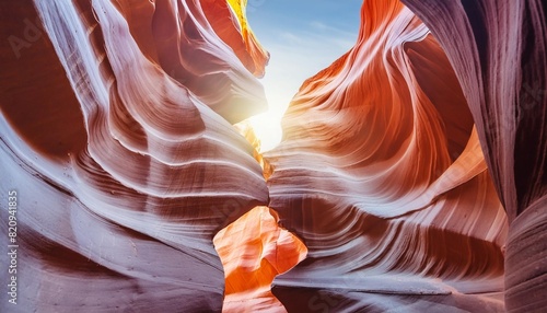 antelope canyon arizona usa abstract background and travel concept