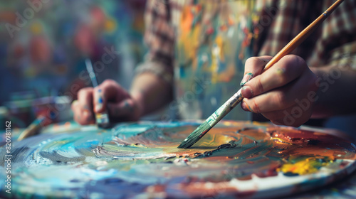 A person exploring a new hobby, such as painting or ceramics, in a creative workshop enters a world of inspiration and artistic discoveries.