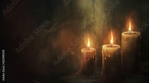 Flickering candles of hope illuminate the darkness, leading lost souls to the promise of healing. Their flames dance in the air, dispelling the darkness and opening the way to a better tomorrow.