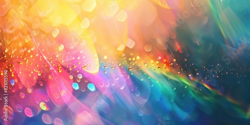 Vibrant Abstract Rainbow Light Explosion Background