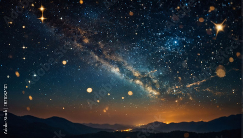 Mesmerizing starry night sky filled with twinkling stars
