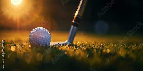 Backlit golf clubs and golf balls