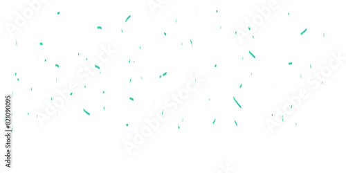 Abstract luxury colorful blue confetti glitter and zigzag ribbon falling down on transparent background. Holyday, festive and celebration background. Vector illustration.