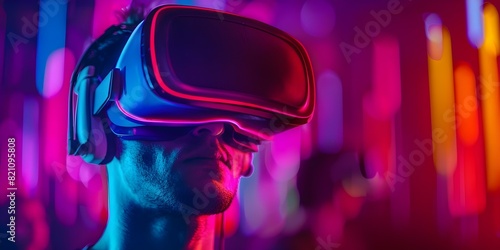 People in VR headsets show governments use of technology for propaganda. Concept VR Headsets, Government Propaganda, Technology Manipulation, Virtual Reality, Political Influence