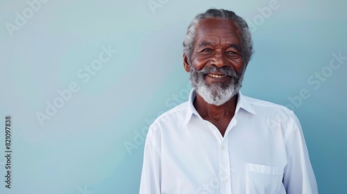 Portrait of a Joyful Elderly Man