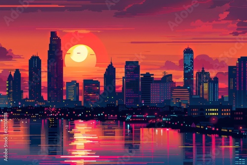 Bangkok City in Thailand with retro color vibes