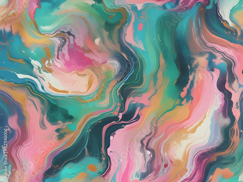 Colorful, crackled marble background