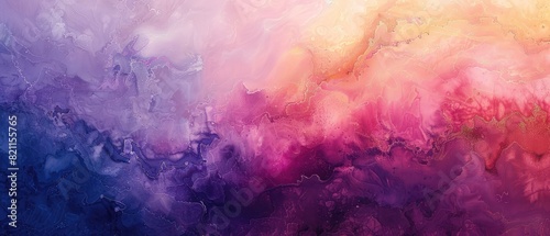 particular painting is defined by dynamic hues of lavender, bronze, and coral, evoking a daydream idea
