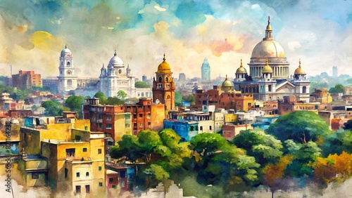 Kolkata Oil Painting
