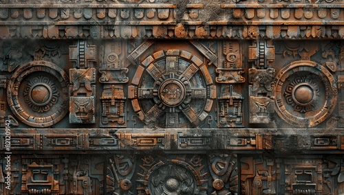 Aztec Civilization Stone Art