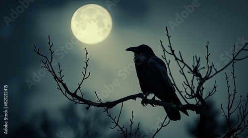 raven on the tree