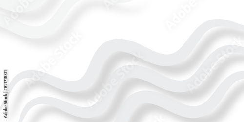 abstract curve line white background. Soft smooth lines curving to form a surface of light and white and light gray wave modern soft luxury texture with smooth and clean vector subtle .