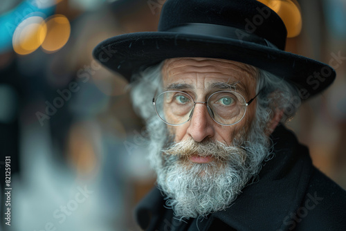elderly man wearing a hat outdoors