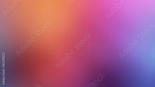 Grainy noise gradient background seamlessly transitions from orange to pink and violet