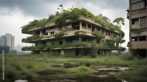 Nature's Reclamation: In a post-apocalyptic world, nature has reclaimed urban landscapes. Explore the juxtaposition of man-made structures overtaken by lush vegetation and wildlife, and the narratives