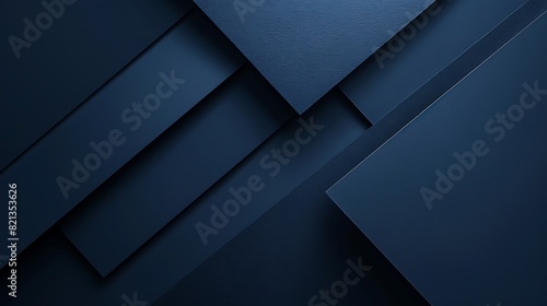 Abstract blue geometric background with overlapping layers.