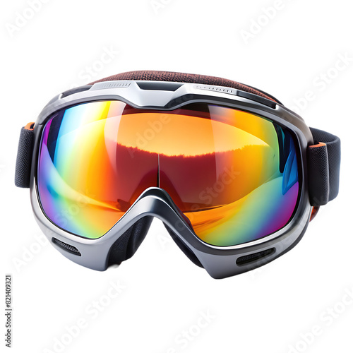 Ski goggles isolated on transparent background