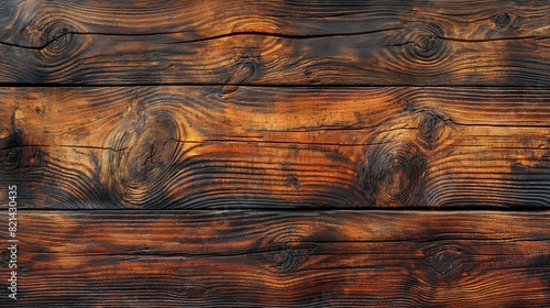 Antique Wooden Planks with Natural Grain Texture