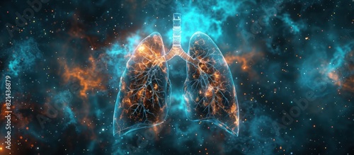 Galactic Lungs A D Medical XRay Imaging Miracle in the Cosmic Void
