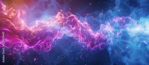 Dreamy D Rendered Surreal Xray of Intestines on Hightechnology Background