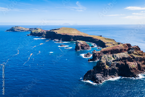 Madeira Islands, Portugal. Beautiful archipelagos in the middle of the Atlantic. Breathtaking views of volcanic rocky coast