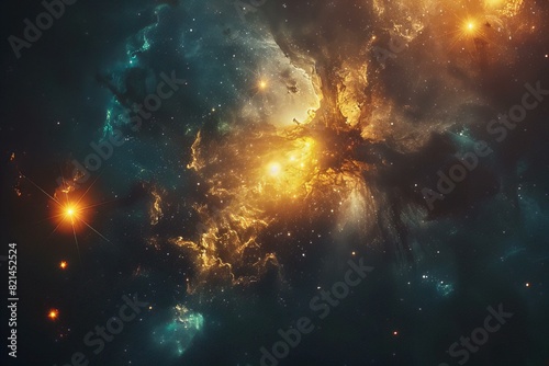 Majestic Nebula in Deep Space