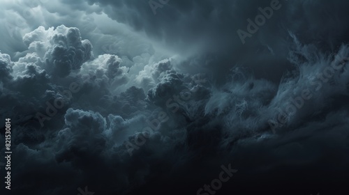 isolated object, epic, dark, threatening clouds