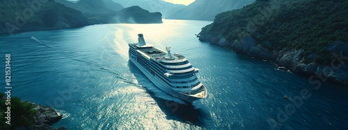 Cruise Ship in a Serene Sea