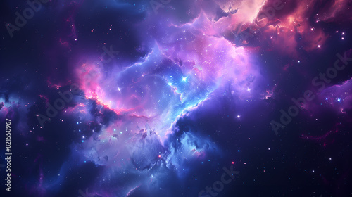 Galaxy Space of Nebula landscape