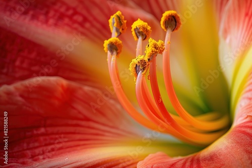 Flower pistil close-up