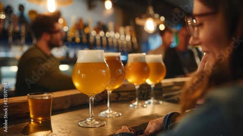 With each sip, the glasses of beer offer a taste of relaxation and enjoyment, their effervescence and flavor serving as a welcome reprieve from the hustle and bustle of everyday life.