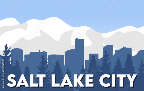 Salt Lake City Utah with beautiful views