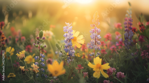 a field of wildflowers in bloom