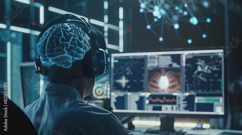 IT expert using EEG headset and machine learning to upload brain into computer, gaining immortality. Computer scientist develops AI experiment, inserting his persona into cyberspace.