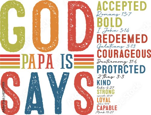36. God Say papa is Svg Father’s Day Svg