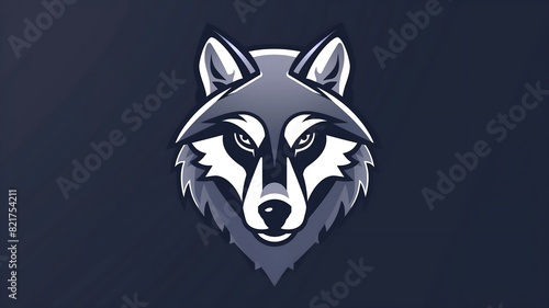  An iconic wolf mascot exuding confidence and determination, seamlessly integrated into a sleek and modern logo, captured with precision to convey leadership and tenacity in crisp HD detail. 