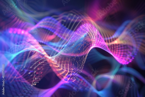 Abstract visualization of quantum wave-particle duality