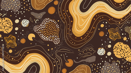 Abstract brown pattern seamless vector background