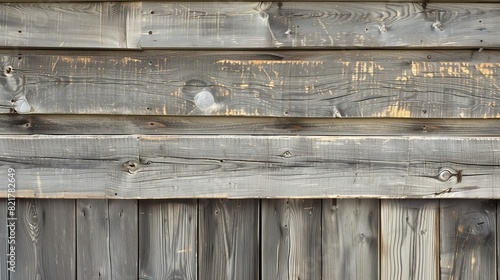 Rustic Wooden Parapet Wall in Weathered Grey with Classic Shiplap Styling