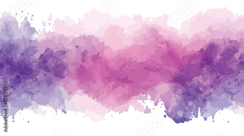 Purple violet pink watercolor ombre wash. Vector style