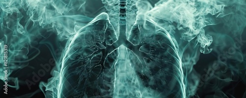 A comprehensive Xray of the lung, showing ligaments and bone alignment to assist in precise medical evaluation and diagnostics