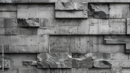 Urban Chic Parapet Wall in Slate Gray with Concrete Texture and Contemporary Form